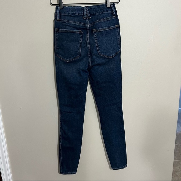 Good American Good Curve High Rise Skinny Jeans Dark Wash size 2 - Picture 4 of 7